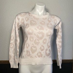 Gap Girls Cream Leopard Sweater